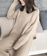 relaxed knit set-up / 2color　hm2597