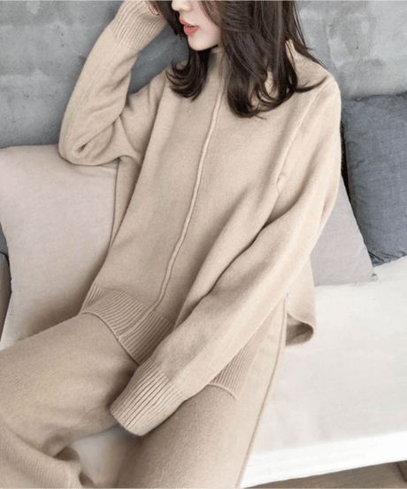relaxed knit set-up / 2color　hm2597