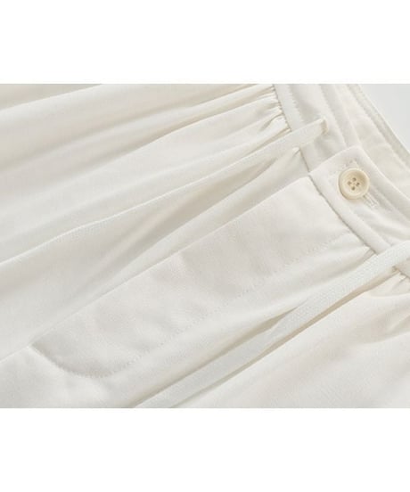 tuck design wide pants / 2color　hm2238