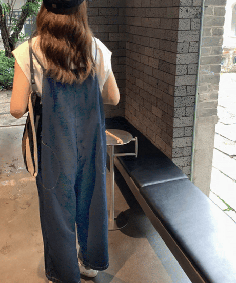 denim Loose jumpsuit　hm2490