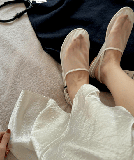mesh flat shoes / 2color　hm2843
