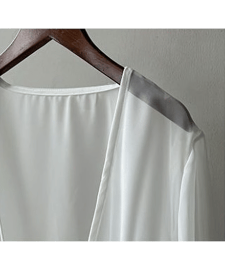 sheer layerd cardigan / 3color　hm2879