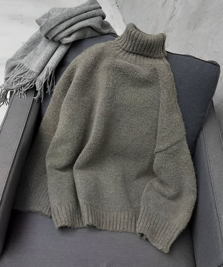 volume turtle knit / 2color　hm1875