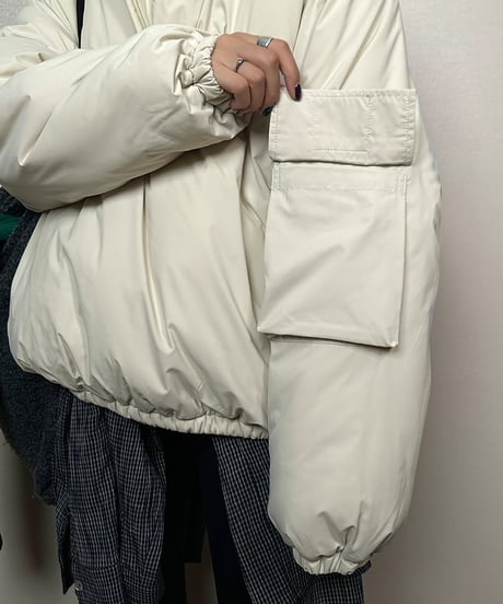 label pullover jacket / 2color　hm1891