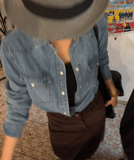 washed denim shirt / 2color　hm2086