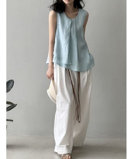 belted breeze pants / 2color　hm2227