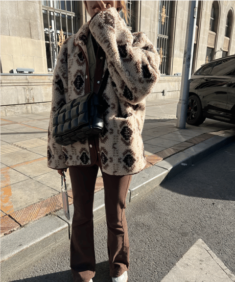 vintage boa jacket / 2color　hm1251