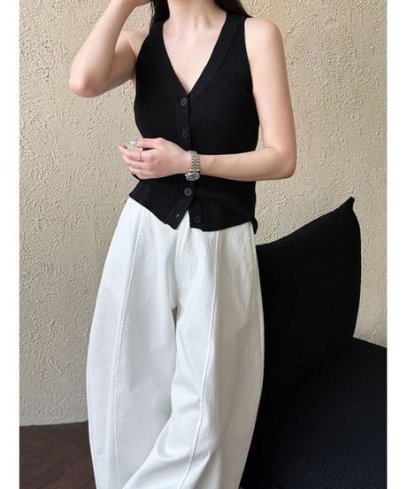 cocoon wide pants / 2color　hm2319