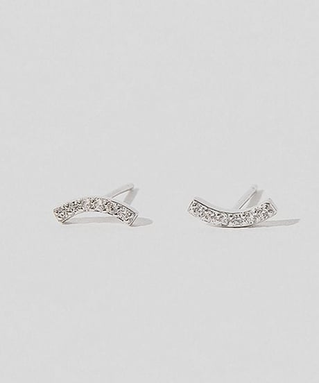 stone crescent pierce / 2color　hm2361