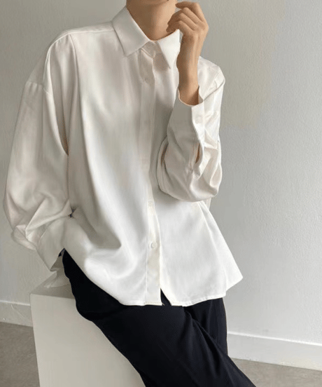 pleats back blouse / 2color　hm2823