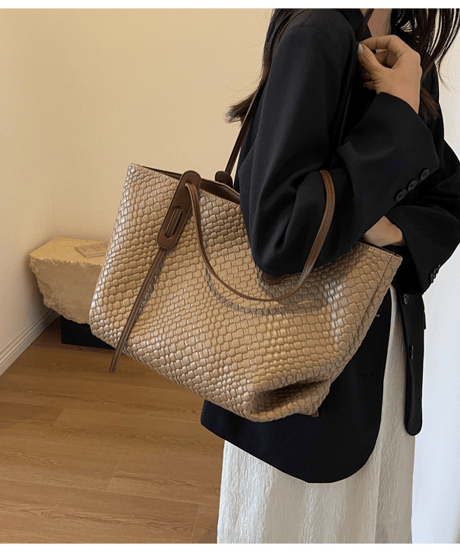 woven shoulder bag / 4color　hm2818