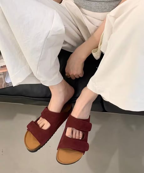 double belt sandal / 5color　hm2267