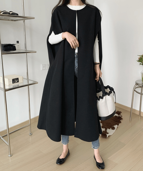 elegant cape coat / 3color　hm2591