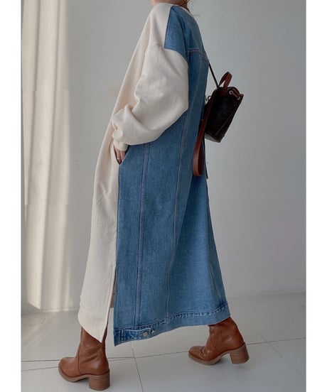 denim switch dress / 3color　hm2809