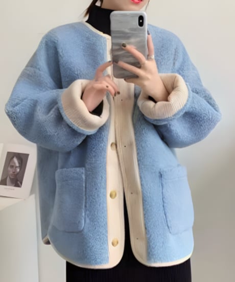 reversible boa blouson / 3color　hm2672