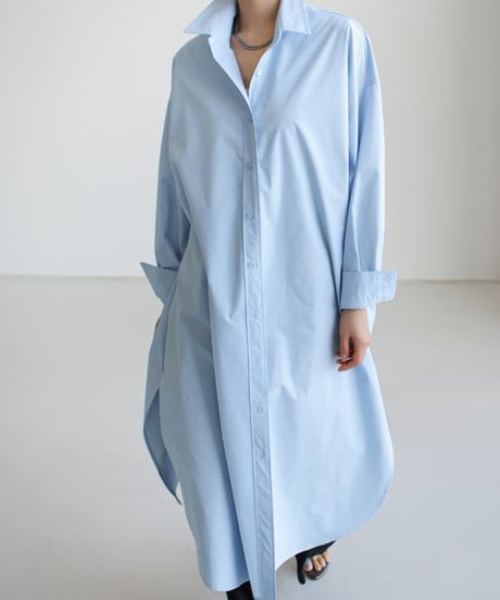 long shirt dress / 2color　hm2146