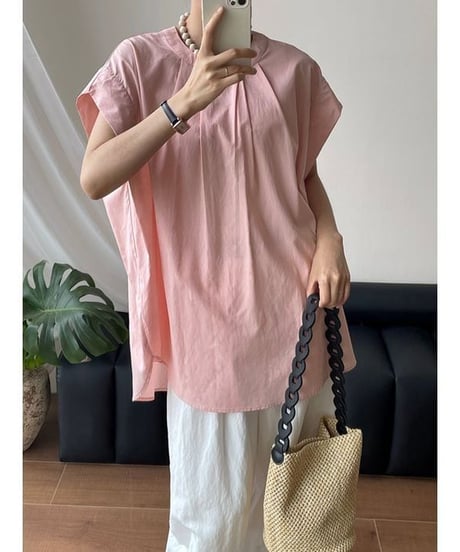 relax tuck blouse / 3color　hm2400