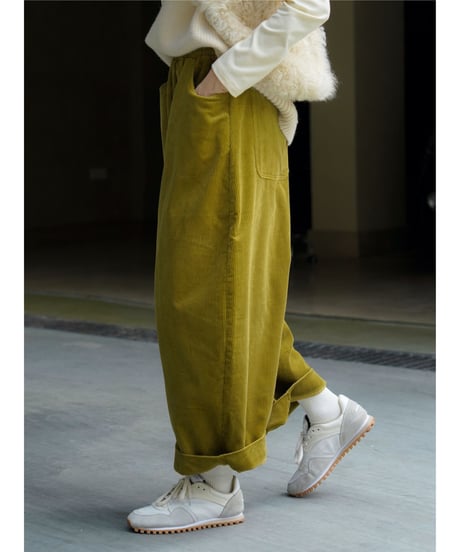 corduroy balloon pants / 3color　hm2736