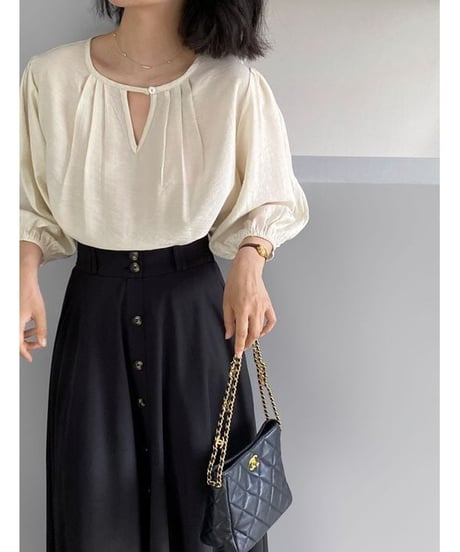 back lace blouse / 2color　hm2249