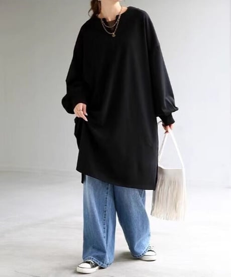 volume sleeve tunic / 4color　hm2569