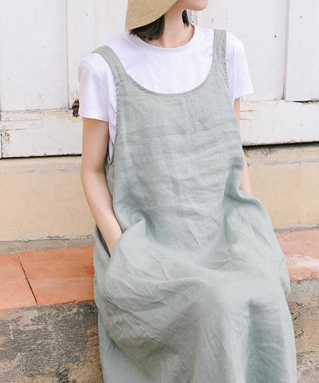 cotton jumperskirt / 2color　hm1470
