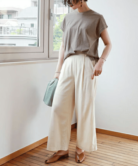 curved cotton top / 7color　hm2957