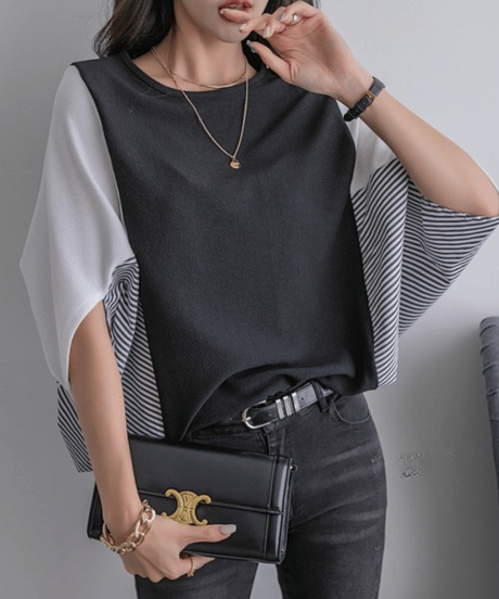 color block top / 7color　hm2971