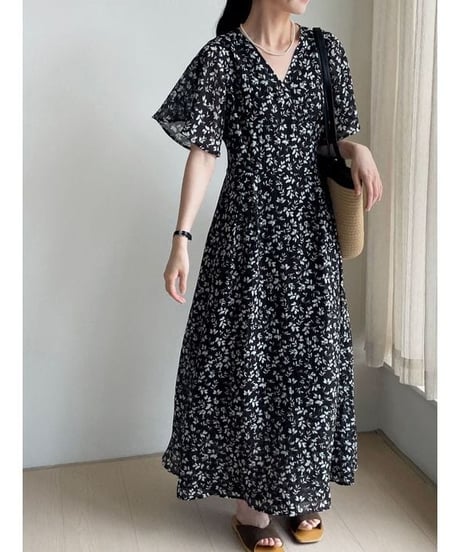 floral flow dress / 2color　hm2409