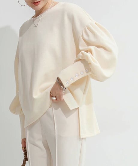elegant puff sleeve top / 4color　hm2702