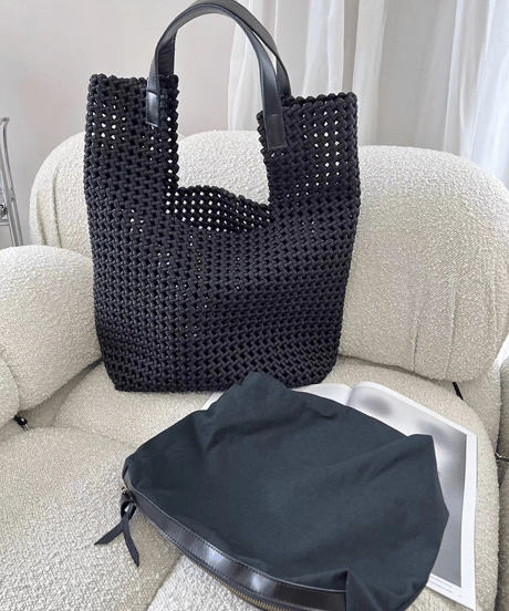 mesh tote bag / 2color　hm2247