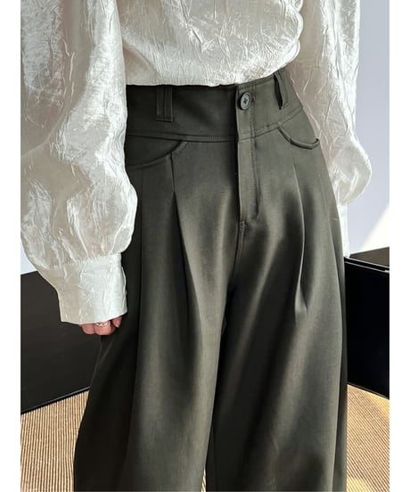 draped wide pants / 2color　hm2050