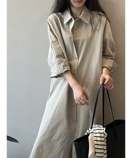 light split dress / 3color　hm2536