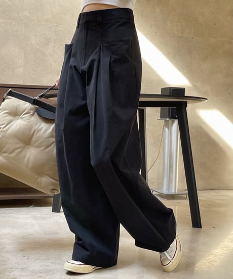 high waist wide pants / 2color　hm1748