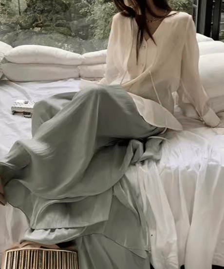 pleated wide pants / 3color　hm2840