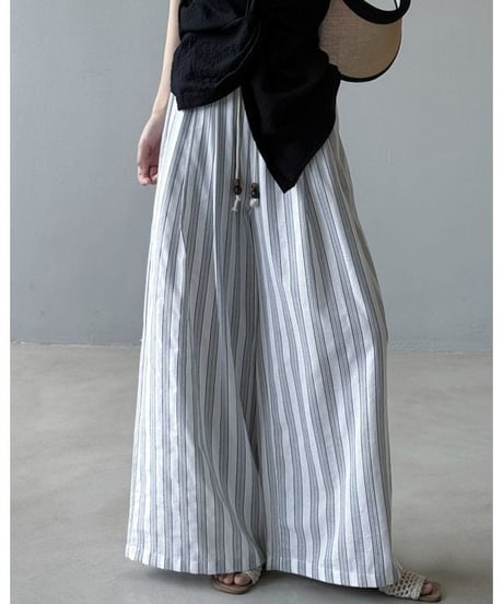 stripe wide pants / 3color　hm2310