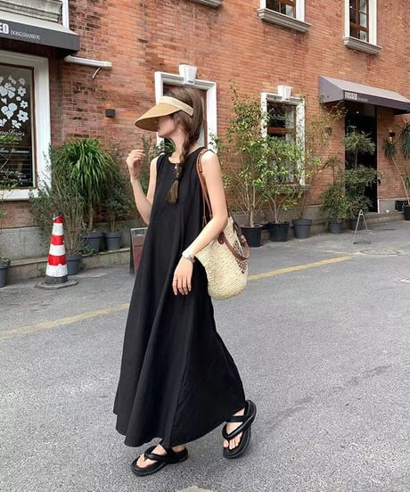back design dresses / 2color　hm1411