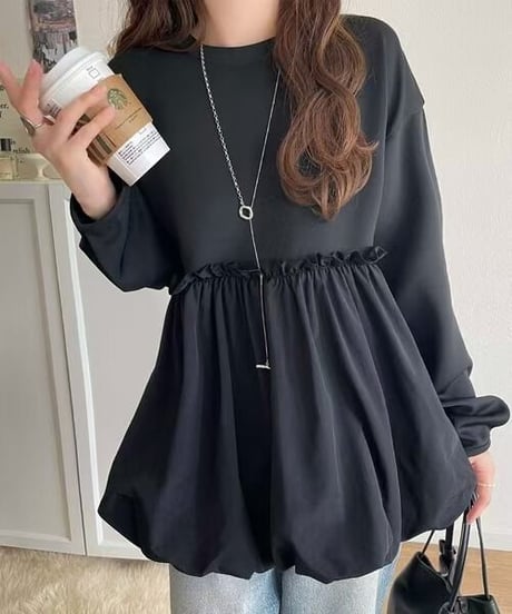 docking peplum top / 3color　hm2631