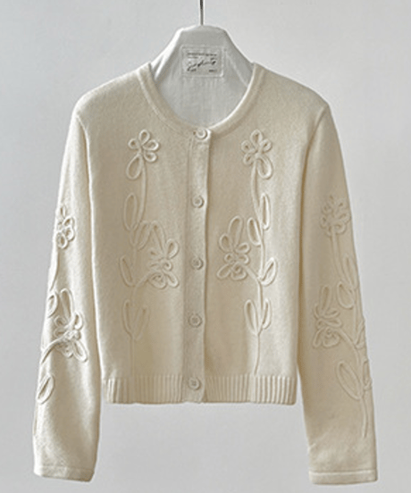 floral embroidery cardigan　hm2789