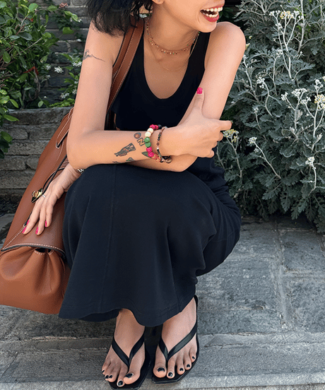 sleeveless plain dress / 5color　hm1401