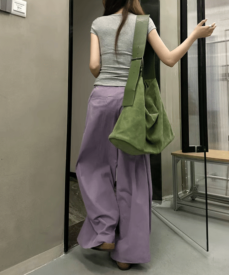relaxed tuck pants / 2color　hm2383