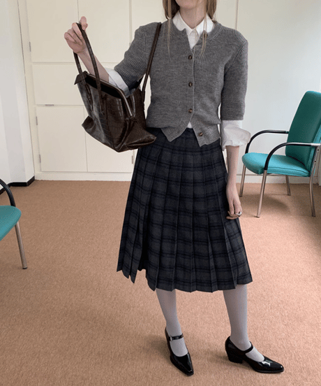 asymmetric leather tote bag / 2color　hm2740