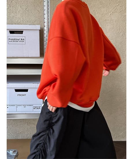 one point sweat shirt / 4color　hm2048