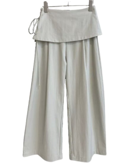 layered ribbon pants / 3color　hm2235