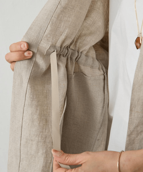 drawstring loose jacket / 2color　hm2985