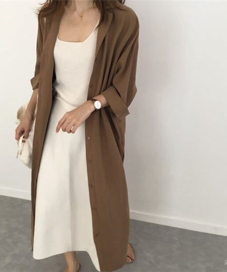 long shirt jacket / 2color　hm1672