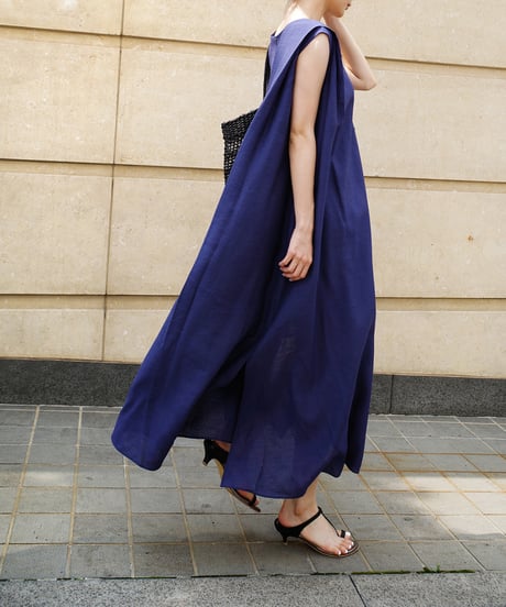 sleeveless long dresses / 2color　hm1379