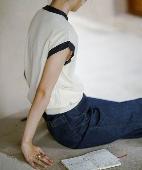 french sleeve knit top / 2color　hm1490