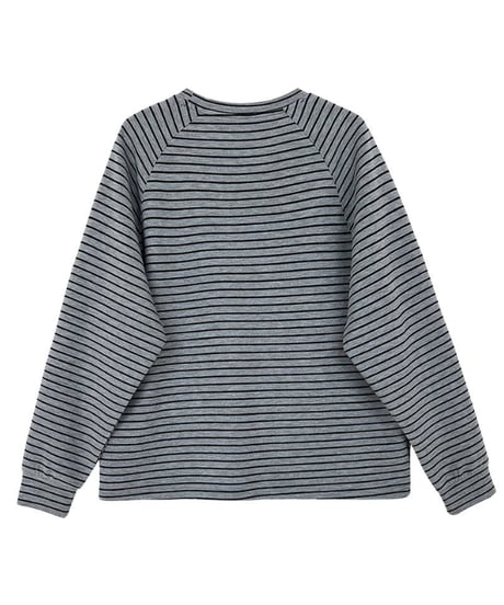 loose strip sweatshirt / 2color　hm2059