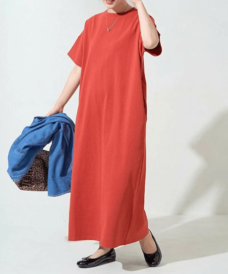 loose cotton dress / 7color　hm2927