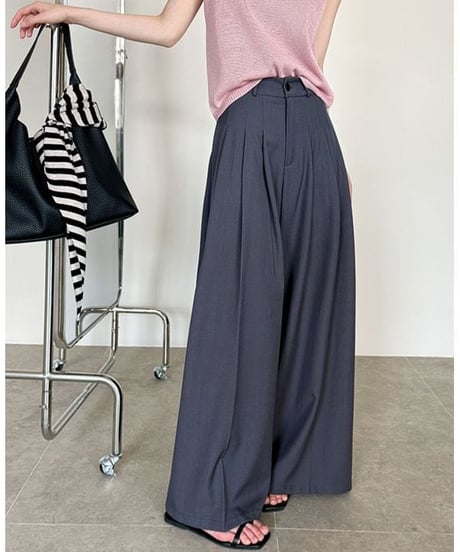 straight wide pants / 3color　hm2234